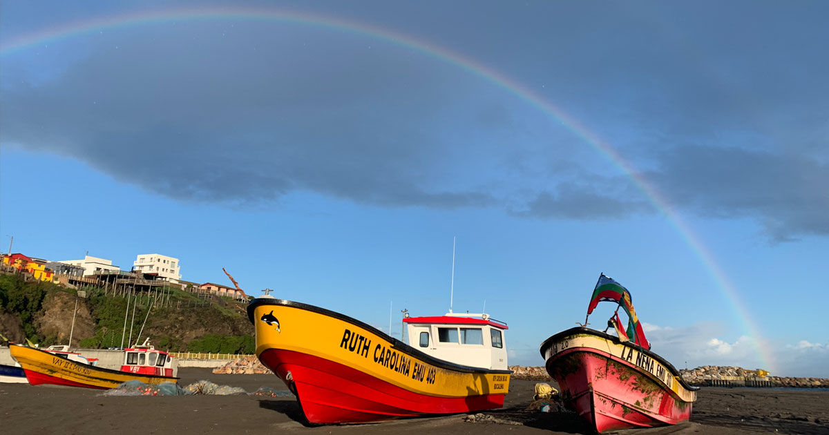 De Maipú al paraíso costero: Escápate a Cabaña Marquesana en Bucalemu 3 Botes en Caleta de pescadores de Bucalemu